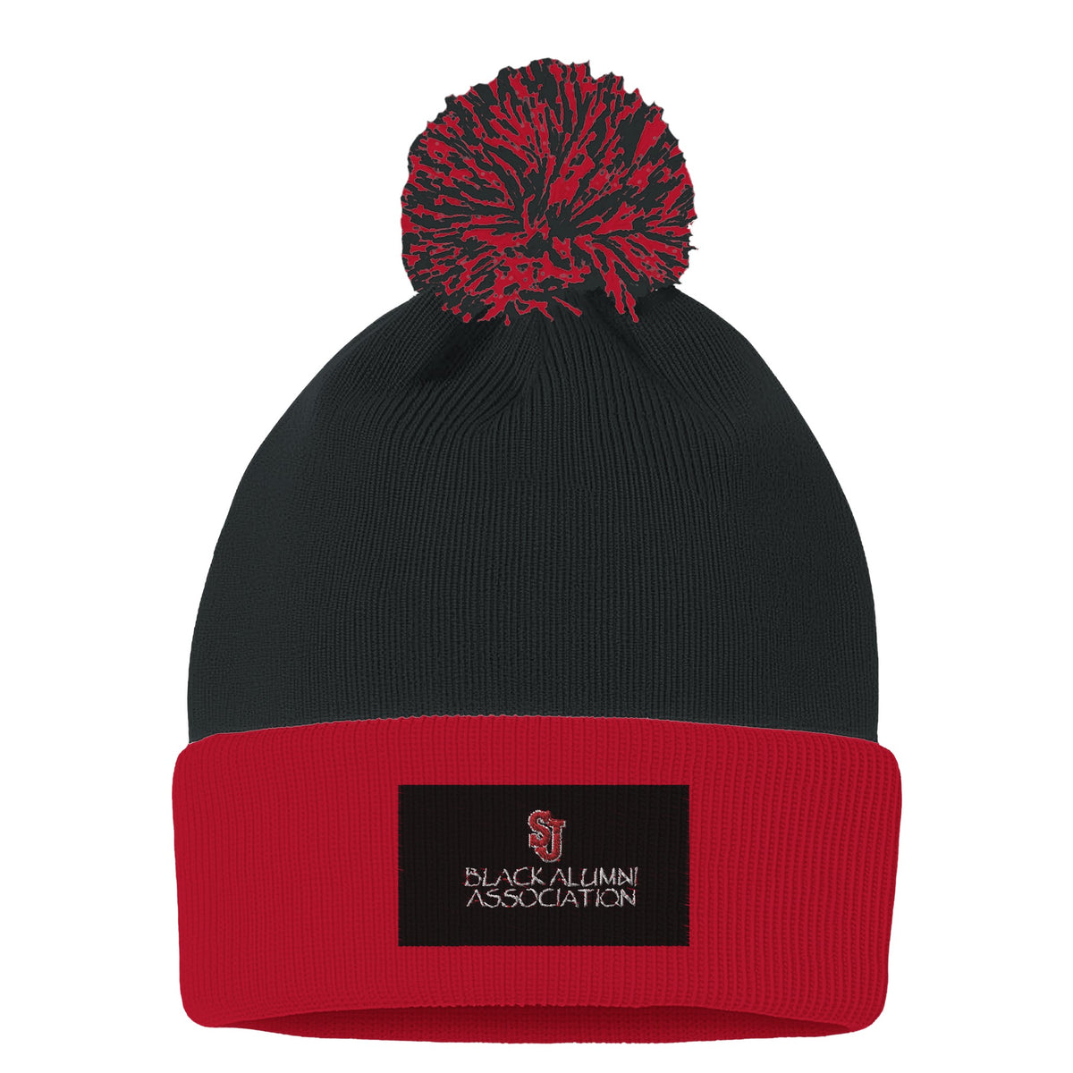 VTG Aris Isotoner Thermal Puff Fur Ring Beanie Cap - Cherry Red & Black W/ box! Redrum Fur Beanie – Broken Promises Co main image 4